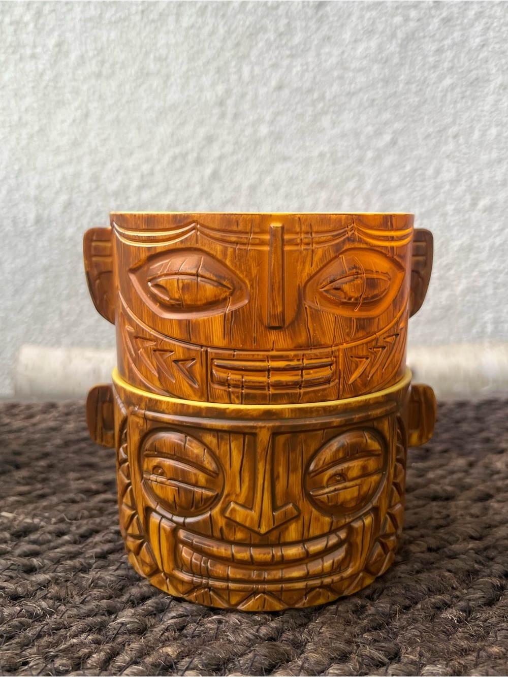 Disney Parks Tropical Hideaway Tiki Desert Bowl Set 2 Piece